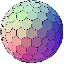 Spinning wireframe globe